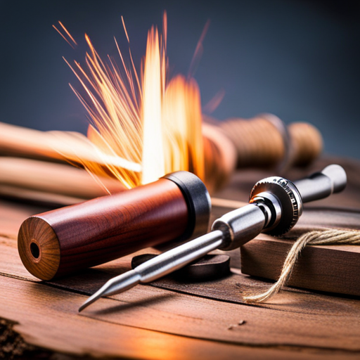 An image showing a pair of skilled hands fashioning a hand drill set for friction fires